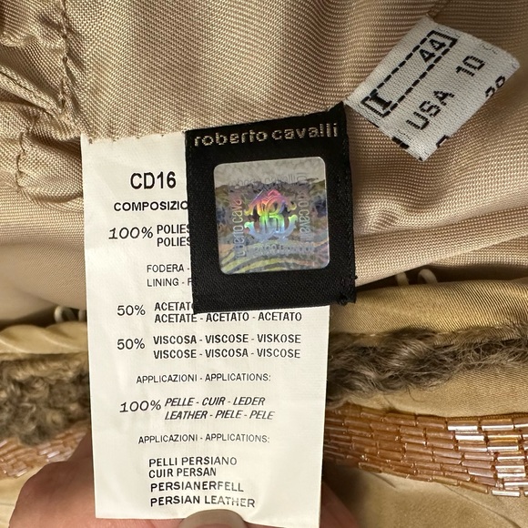 Class Roberto Cavalli Coat with Persian Wool - Picture 14 of 16